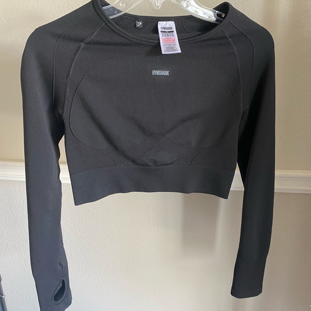 Gymshark FLEX SPORTS LONG SLEEVE CROP TOP